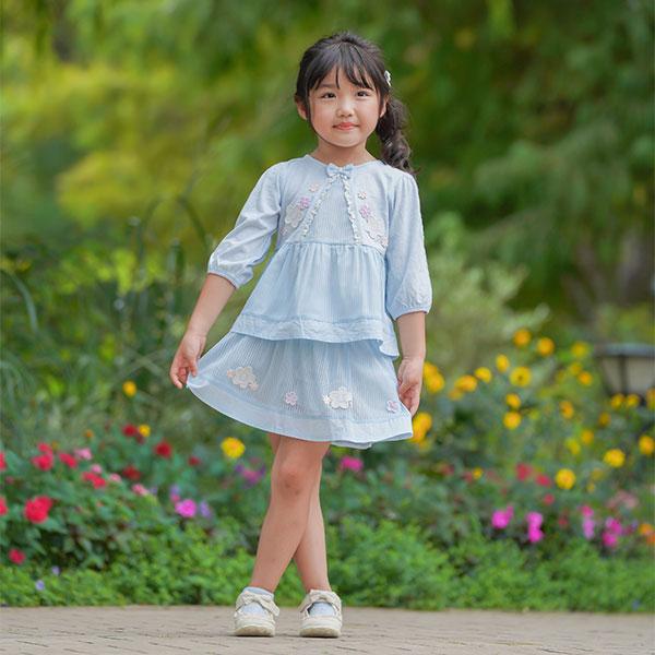 ●50%OFFセール●スーリー　Souris　ストライプチュールキュロット(100・110・120・150・150）　アウトレット | Souris | 08