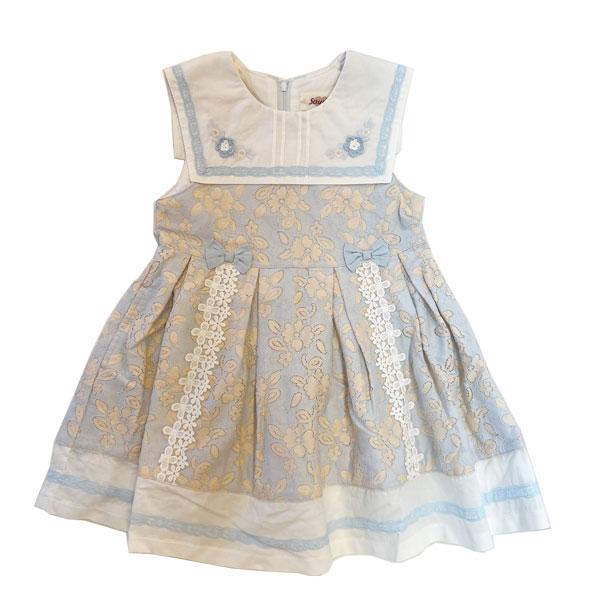 ●50%OFFセール●スーリー　Souris　フラワー　レース　ジャンパースカート　ワンピース(100・110・120）　アウトレット | Souris | 01