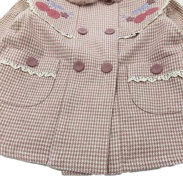 ●30％OFFセール●スーリー　Souris　千鳥格子　ショートコート　アウター　防寒（100cm・110cm・120cm）秋 冬 子ども服 女の子 かわいい お出かけ | Souris | 04