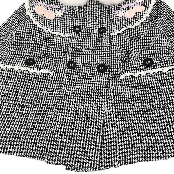 ●30％OFFセール●スーリー　Souris　千鳥格子　ショートコート　アウター　防寒（100cm・110cm・120cm）秋 冬 子ども服 女の子 かわいい お出かけ | Souris | 09