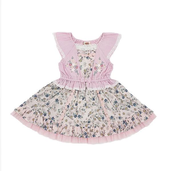 ●50％OFFセール●スーリー Souris ワンピース 花柄 総柄 お出かけ かわいい（100cm・110cm・120cm）　アウトレット | Souris | 05