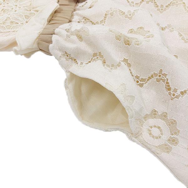 ●50％OFFセール●スーリー Souris ワンピース レース柄 パッチワーク 刺しゅう お出かけ かわいい（100cm・110cm・120cm）　アウトレット | Souris | 10