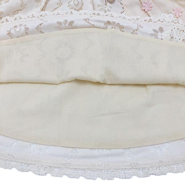 ●50％OFFセール●スーリー Souris ワンピース レース柄 パッチワーク 刺しゅう お出かけ かわいい（100cm・110cm・120cm）　アウトレット | Souris | 11