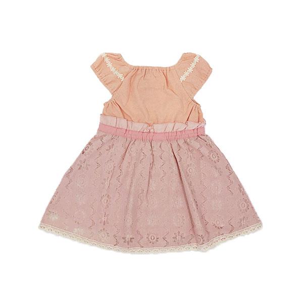 ●50％OFFセール●スーリー Souris ワンピース レース柄 パッチワーク 刺しゅう お出かけ かわいい（100cm・110cm・120cm）　アウトレット | Souris | 02