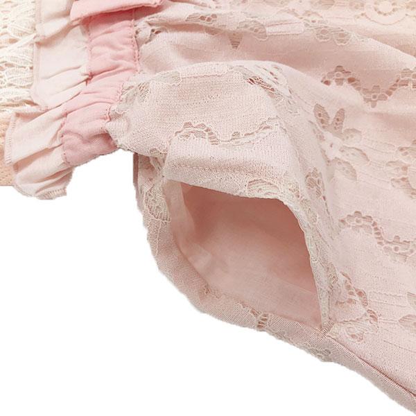 ●50％OFFセール●スーリー Souris ワンピース レース柄 パッチワーク 刺しゅう お出かけ かわいい（100cm・110cm・120cm）　アウトレット | Souris | 05