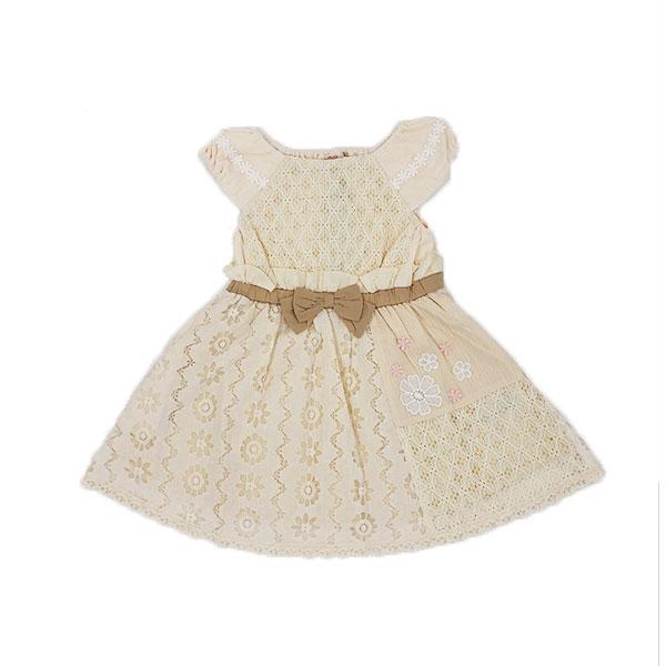 ●50％OFFセール●スーリー Souris ワンピース レース柄 パッチワーク 刺しゅう お出かけ かわいい（100cm・110cm・120cm）　アウトレット | Souris | 06