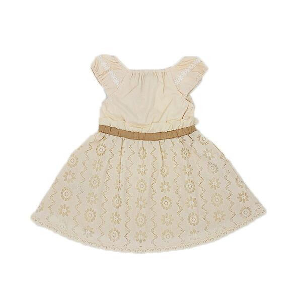 ●50％OFFセール●スーリー Souris ワンピース レース柄 パッチワーク 刺しゅう お出かけ かわいい（100cm・110cm・120cm）　アウトレット | Souris | 07