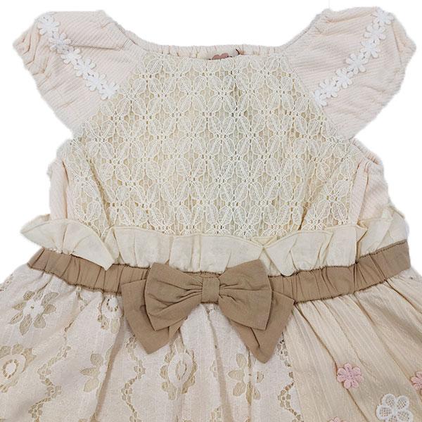 ●50％OFFセール●スーリー Souris ワンピース レース柄 パッチワーク 刺しゅう お出かけ かわいい（100cm・110cm・120cm）　アウトレット | Souris | 08