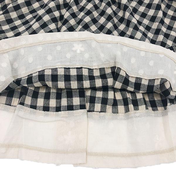 ●50％OFFセール●スーリー Souris ワンピース 刺繍 チェック柄 リボン レース ドレス（100cm・110cm・120cm）　アウトレット | Souris | 10