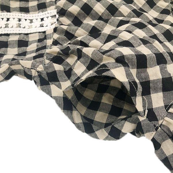 ●50％OFFセール●スーリー Souris ワンピース 刺繍 チェック柄 リボン レース ドレス（100cm・110cm・120cm）　アウトレット | Souris | 11