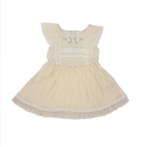 ●50％OFFセール●スーリー Souris ミルキースーツ ワンピース 刺繍 花柄 レース チュール ドレス（100cm・110cm・120cm）　アウトレット | Souris | 05