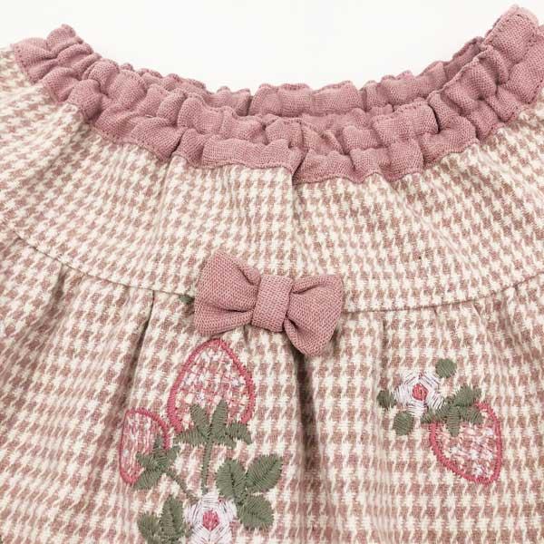 ●30%OFFセール●スーリー　Souris　いちご　刺繍　スカート　(100・110・120）子ども服　女の子　かわいい　アウトレット | Souris | 02