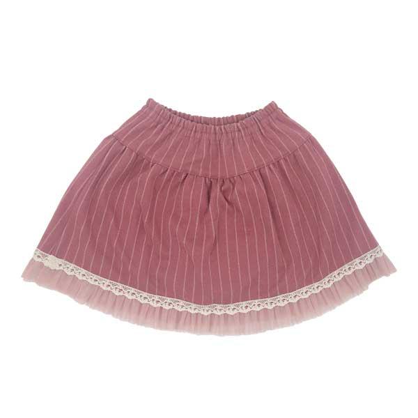 ●30%OFFセール●スーリー　Souris　お花 刺繍 ストライプ柄 キュロット パンツ スカート（100・110・120）女の子 かわいい おでかけ ボトムス | Souris | 02