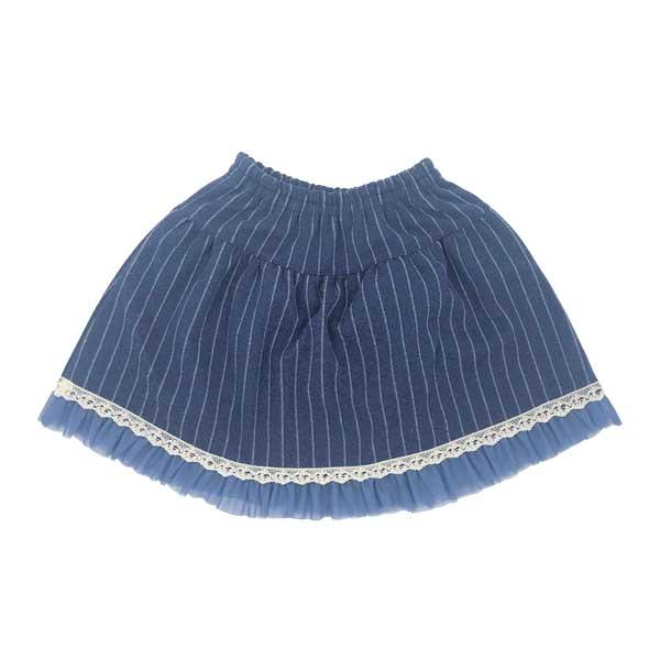 ●30%OFFセール●スーリー　Souris　お花 刺繍 ストライプ柄 キュロット パンツ スカート（100・110・120）女の子 かわいい おでかけ ボトムス | Souris | 05