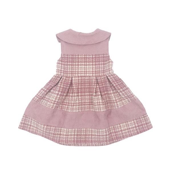 ●30％OFFセール●スーリー　Souris　ペタルカラー　さくらんぼ　刺繍　起毛　チェック　ワンピース　ジャンパースカート(100・110・120) | Souris | 02