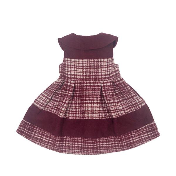 ●30％OFFセール●スーリー　Souris　ペタルカラー　さくらんぼ　刺繍　起毛　チェック　ワンピース　ジャンパースカート(100・110・120) | Souris | 04