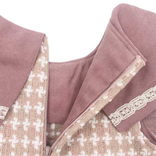 ●30％OFFセール●スーリー　Souris　いちご 刺繍 レース ジャンパースカート ワンピース（100・110・120）女の子 かわいい おでかけ | Souris | 04