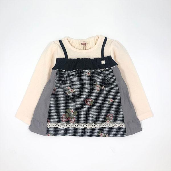 ●30％OFFセール●スーリー　Souris　いちご　刺繍　トレーナー　(100・110・120）子ども服　女の子　かわいい　おでかけ　チェック柄 | Souris | 05