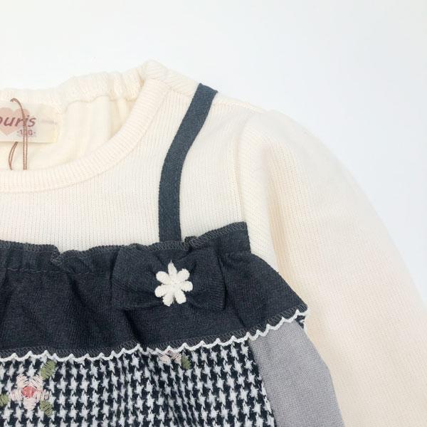 ●30％OFFセール●スーリー　Souris　いちご　刺繍　トレーナー　(100・110・120）子ども服　女の子　かわいい　おでかけ　チェック柄 | Souris | 07