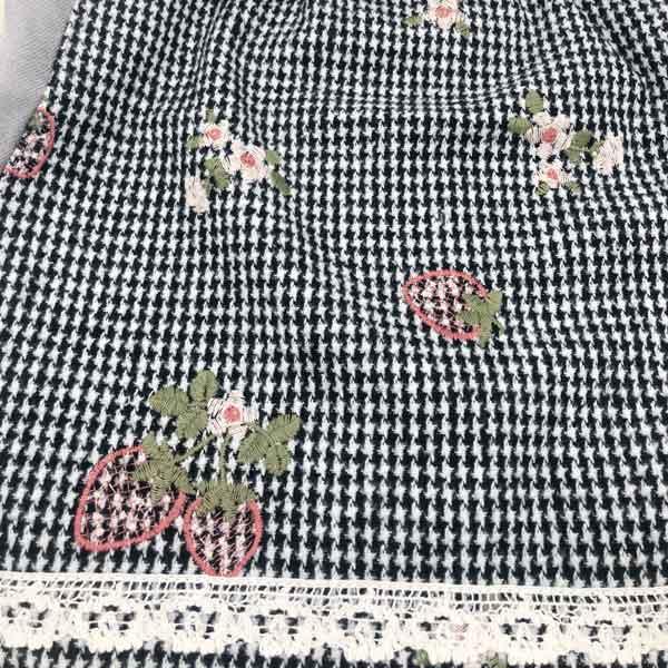 ●30％OFFセール●スーリー　Souris　いちご　刺繍　トレーナー　(100・110・120）子ども服　女の子　かわいい　おでかけ　チェック柄 | Souris | 08