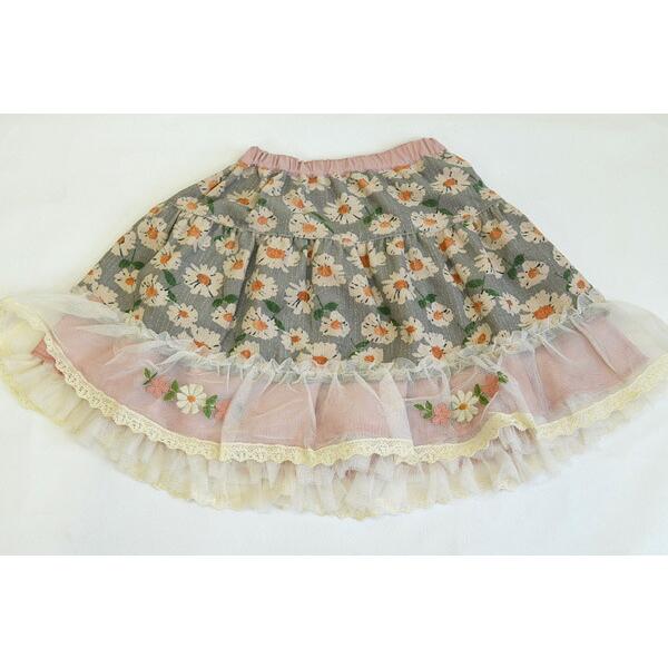 スーリー　Souris　　マーガレットプリント　リバーシブルスカート（100cm・110cm・120cm・130cm） | Souris | 03