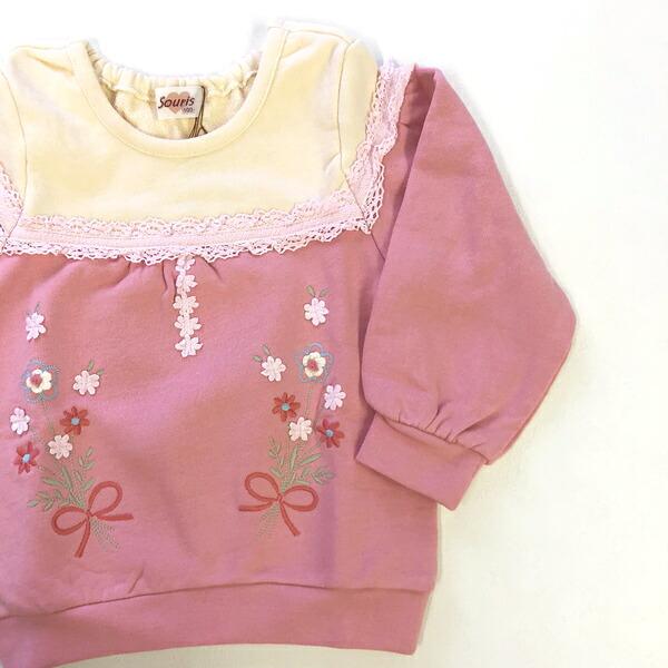 スーリー　Souris　フラワー刺繍トレーナー（100cm-120cm） | Souris | 04