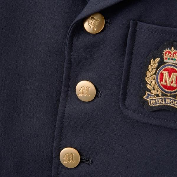 ミキハウス　mikihouse フォーマル　エンブレム　スーツ　130 MIKI HOUSE ○取り寄せ商品○ミキハウス mikihouse フォーマル