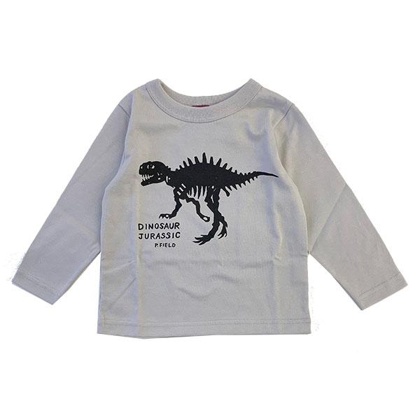 50％OFF　P.FIELD　ピーフィールド　ダイナソー　恐竜　プリント　長袖　Tシャツ(100cm・110cm・120cm） | P.FIELD | 03