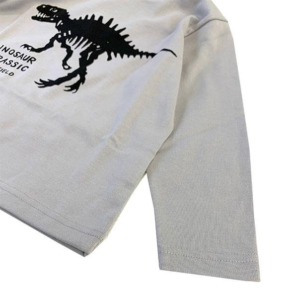 50％OFF　P.FIELD　ピーフィールド　ダイナソー　恐竜　プリント　長袖　Tシャツ(100cm・110cm・120cm） | P.FIELD | 05