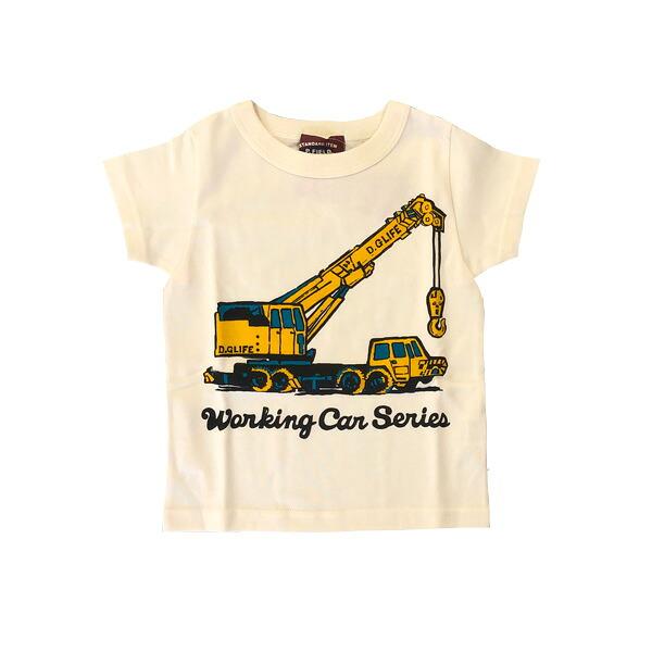 50％OFF　P.FIELD　ピーフィールド　クレーン車　半袖　Tシャツ(100cm・110cm・120cm） | P.FIELD | 01