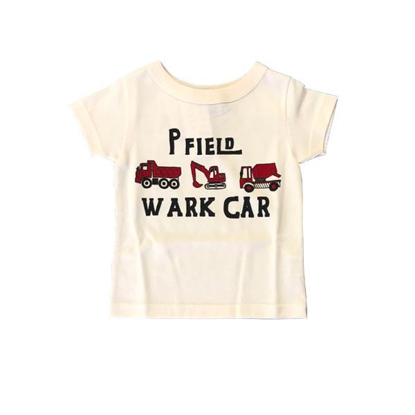 50％OFF　P.FIELD　ピーフィールド　ワーク車　半袖　Tシャツ(90cm・100cm・110cm） | P.FIELD | 01