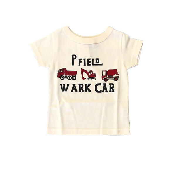50％OFF　P.FIELD　ピーフィールド　ワーク車　半袖　Tシャツ(90cm・100cm・110cm） | P.FIELD | 01