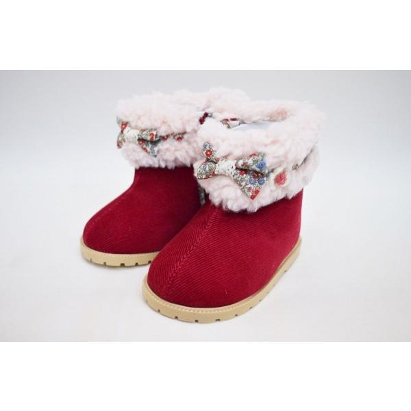 スーリー　Souris　　ボア　リボンブーツ（13cm・13.5cm・14cm・14.5/15cm） | Souris | 01