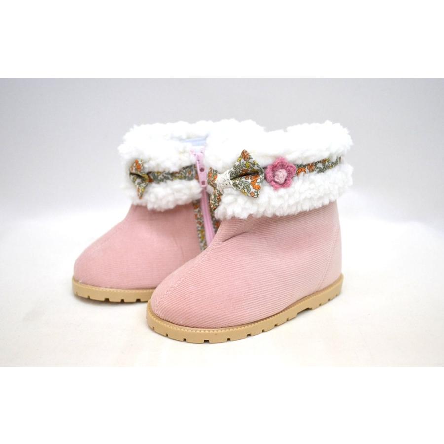 スーリー　Souris　　ボア　リボンブーツ（13cm・13.5cm・14cm・14.5/15cm） | Souris | 04