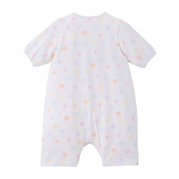 ●取り寄せ商品●ミキハウス　mikihouse　ミキハウスベビー  パステルロゴ柄 プレオール(50-60cm) 新生児  男の子 女の子の画像