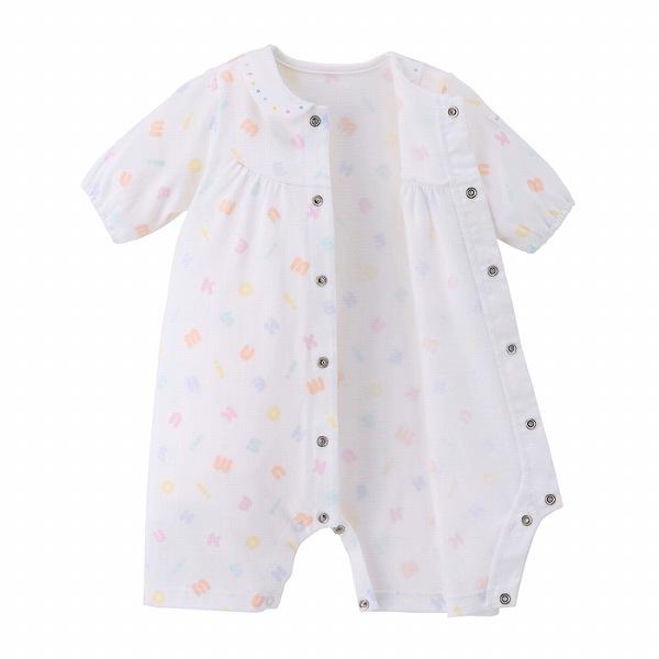 ●取り寄せ商品●ミキハウス　mikihouse　ミキハウスベビー  パステルロゴ柄 プレオール(50-60cm) 新生児  男の子 女の子の画像