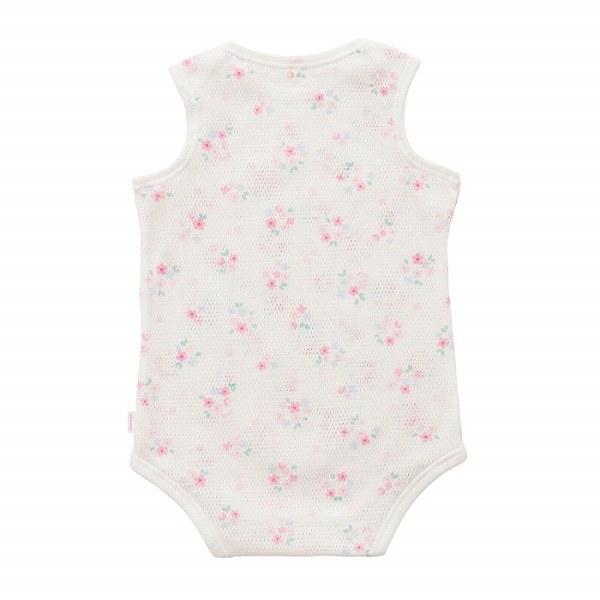 ●取り寄せ商品●ミキハウス　mikihouse　ミキハウスベビー  ピュアベール 総柄 ノースリーブメッシュ 天竺ボディシャツ(70・80) | MIKI HOUSE | 10