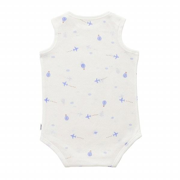 ●取り寄せ商品●ミキハウス　mikihouse　ミキハウスベビー  ピュアベール 総柄 ノースリーブメッシュ 天竺ボディシャツ(70・80) | MIKI HOUSE | 14