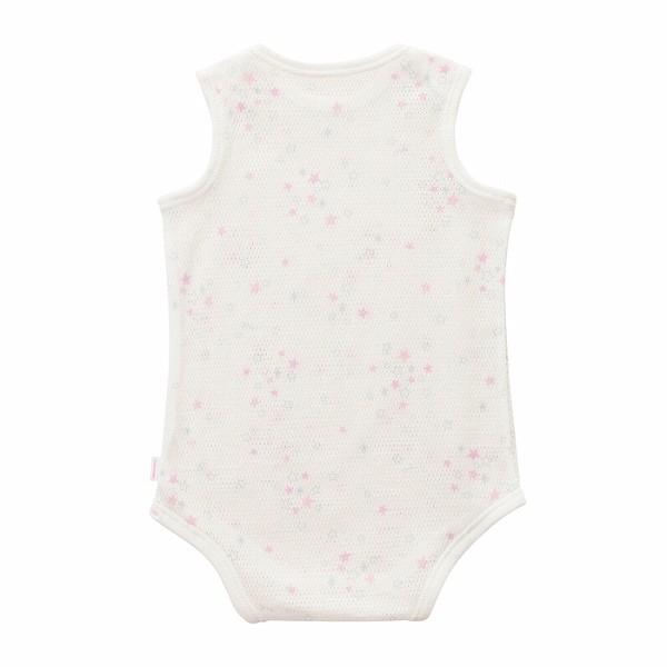 ●取り寄せ商品●ミキハウス　mikihouse　ミキハウスベビー  ピュアベール 総柄 ノースリーブメッシュ 天竺ボディシャツ(70・80) | MIKI HOUSE | 02