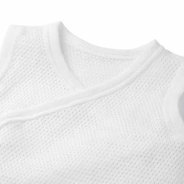 ●取り寄せ商品●ミキハウス　mikihouse　ミキハウスベビー  ピュアベール メッシュ 天竺ノースリーブ短肌着(50-60・60-70) | MIKI HOUSE | 04