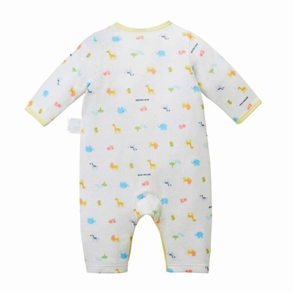 ●取り寄せ商品●ミキハウス ベビー mikihouse　ピュアベールニットガーゼカバーオール肌着(60cm・70cm・80cm） | MIKI HOUSE | 08