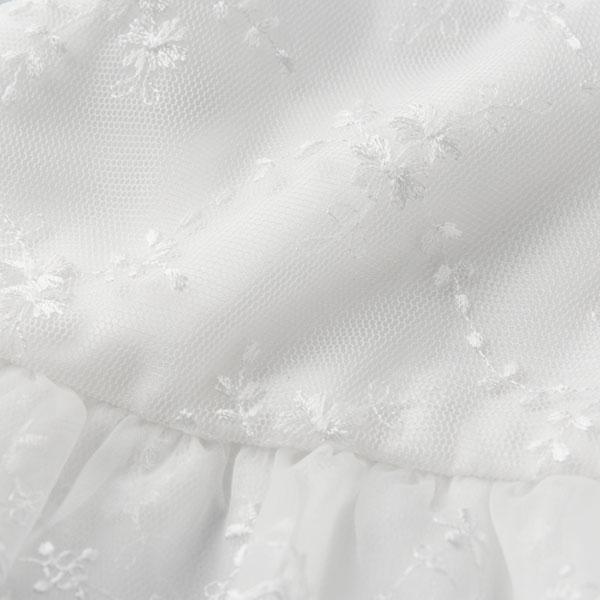 ●取り寄せ商品●ミキハウス ベビー mikihouse セレモニーフード(オーガンジーレース)(フリー(38-42cm)）の画像