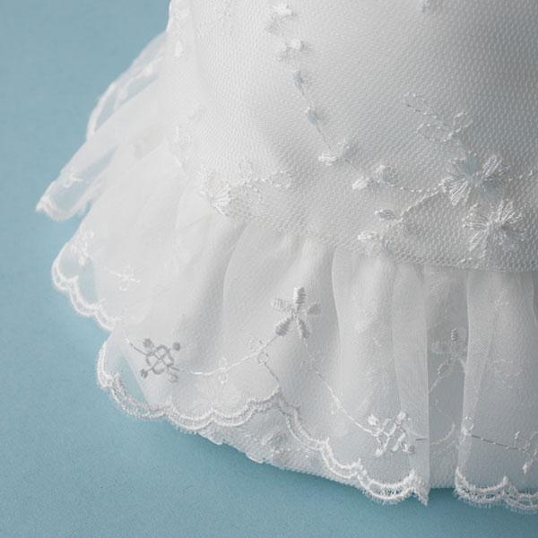 ●取り寄せ商品●ミキハウス ベビー mikihouse セレモニーフード(オーガンジーレース)(フリー(38-42cm)）の画像