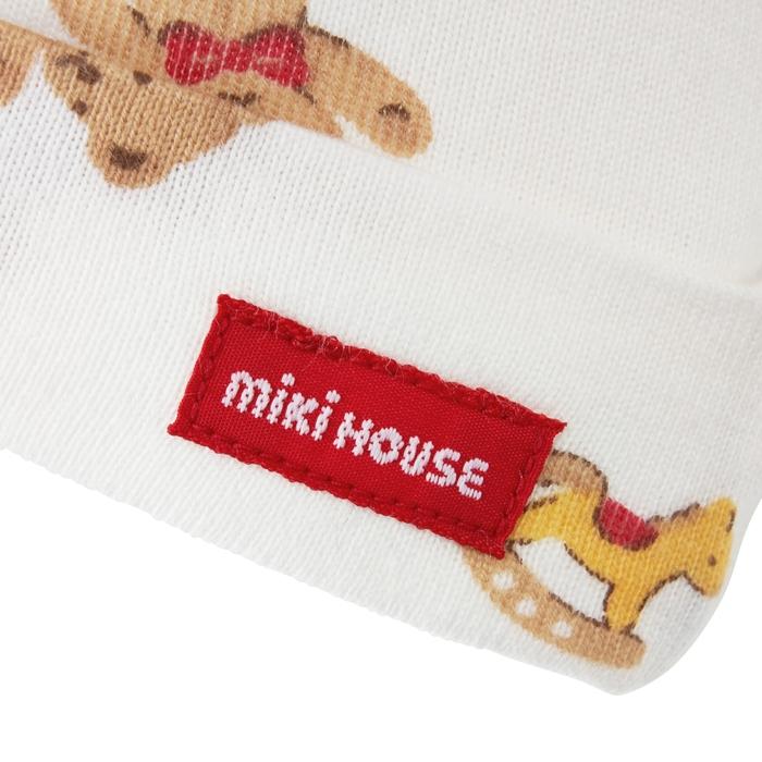 ●取り寄せ商品●ミキハウス ベビー mikihouse　ミキハウスベア　ベビーフード　( S 36-40cm / SS 40-44cm ）　新生児　赤ちゃん　ベビー　0歳　綿100　日本製 | MIKI HOUSE | 01