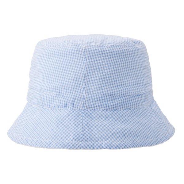 ●取り寄せ商品●ミキハウス　mikihouse　ギンガムチェック　リバーシプル ハット 帽子 ( 40cm 44cm ) ベビー　男の子　女の子 | MIKI HOUSE | 12