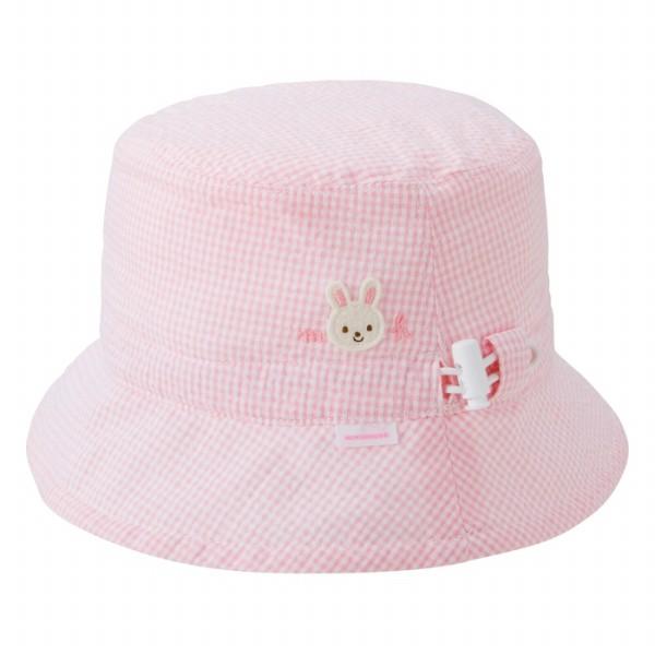 ●取り寄せ商品●ミキハウス　mikihouse　ギンガムチェック　リバーシプル ハット 帽子 ( 40cm 44cm ) ベビー　男の子　女の子 | MIKI HOUSE | 01