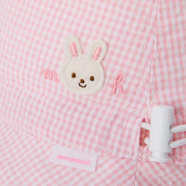 ●取り寄せ商品●ミキハウス　mikihouse　ギンガムチェック　リバーシプル ハット 帽子 ( 40cm 44cm ) ベビー　男の子　女の子 | MIKI HOUSE | 03