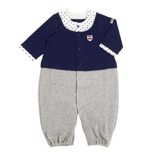 ミキハウス正規販売店/ミキハウス　mikihouse　カーディガンスタイルのツーウェイオール(50cm-60cm)アウトレット ベビー服 赤ちゃん 男の子 女の子 | MIKI HOUSE | 02