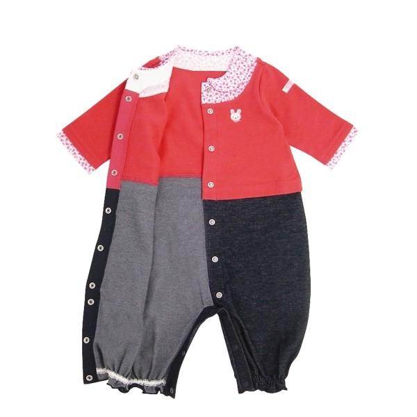 ミキハウス正規販売店/ミキハウス　mikihouse　カーディガンスタイルのツーウェイオール(50cm-60cm)アウトレット ベビー服 赤ちゃん 男の子 女の子 | MIKI HOUSE | 06