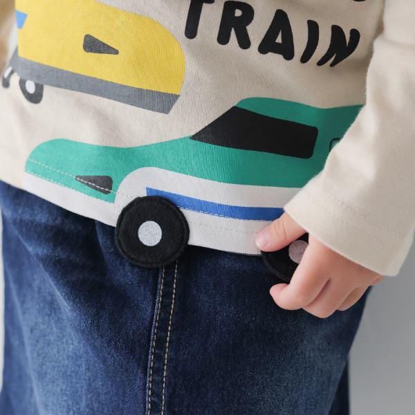 チークルーム cheek room 新幹線　ロング　Ｔシャツ　長袖  ( 80 90 100 110 120 130 ) ロンT 450261 | CHEEK ROOM | 14